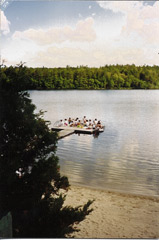 Any more and the dock will sink!